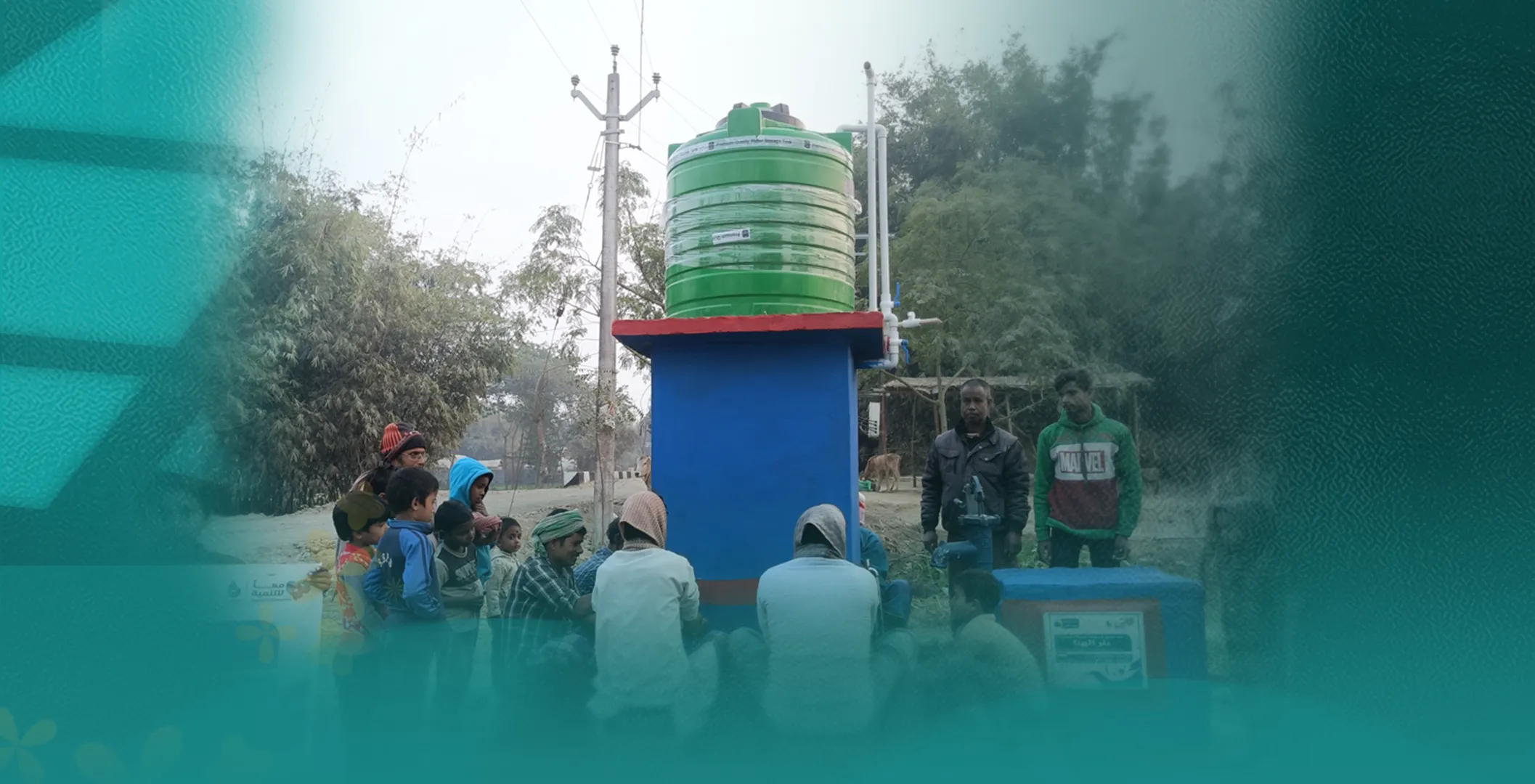 Implementing artesian Water Well with hydraulic and electric pump