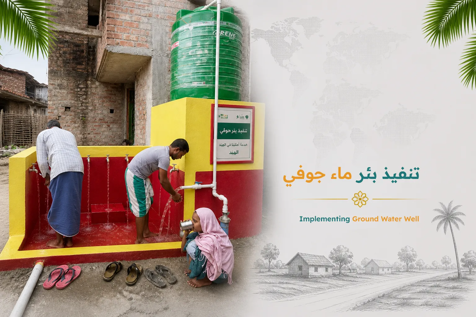 Implementing Groundwater Well Cement with Electric Pump