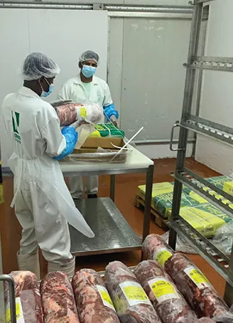 Preparing meat for cooking and canning